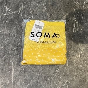 Soma Vanishing Edge Panties, Microfiber with Lace High Leg